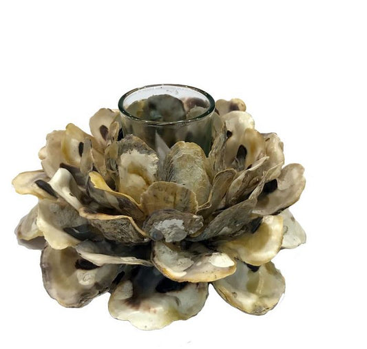Oyster Shell Votive Candle Holder - Sassy Southerners LLC 