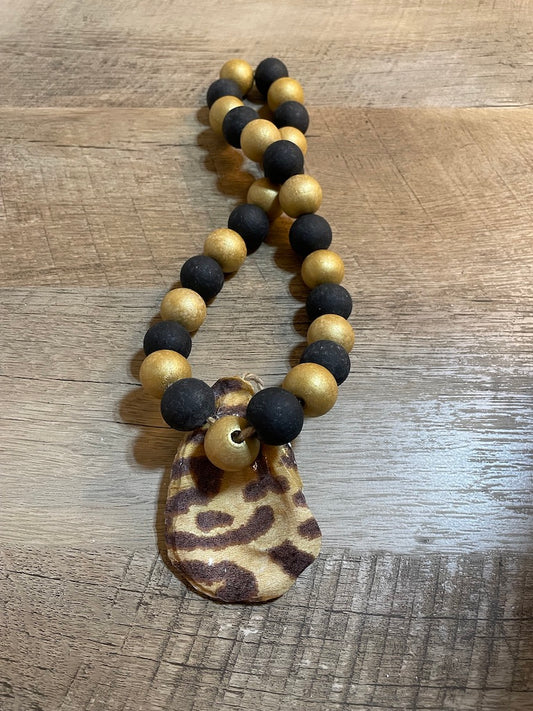 Leopard Print Blessing Bead