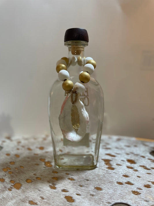 Gold Feather Bottle Topper