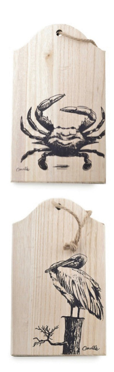 Food Board Crab or Pelican 8 1/2" x 11"