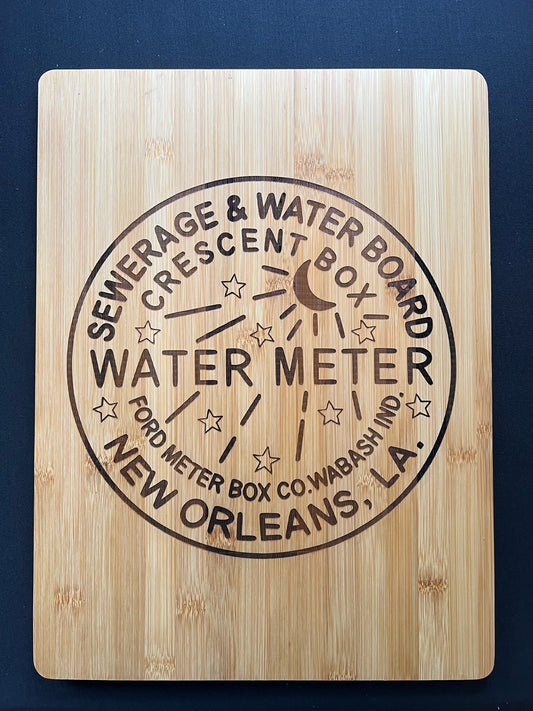 NOLA Water Meter Cutting Board